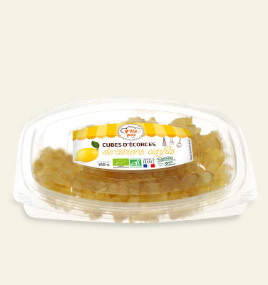 Cubes d’Ecorces de Citrons Confits Bio